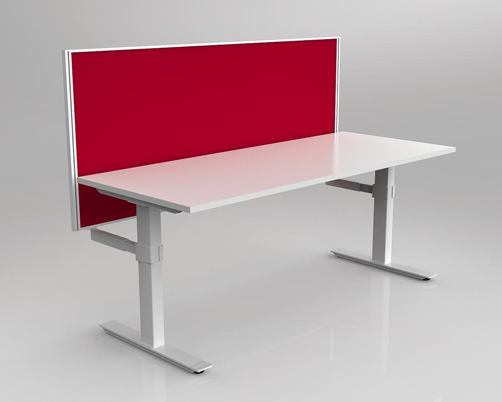 Agile Fixed Height Desk with Studio 50 Screen